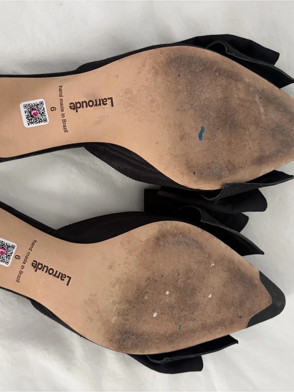 Black Bow Pointed-Toe Mule